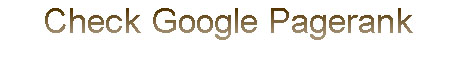 Check Google PageRank